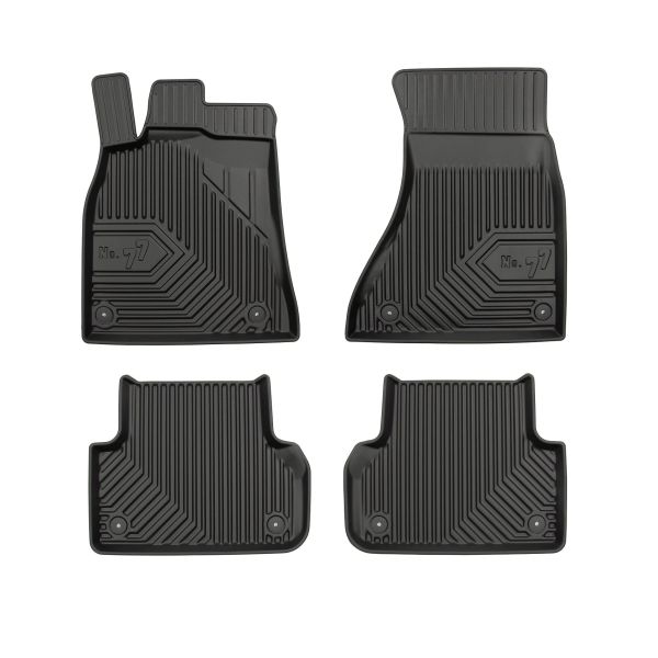 Set Covorase Auto Si Tavita Portbagaj AUDI A5 Sportback (8TA) din 2009-2017, Cauciuc, Protectie Porbagaj, 4x Stickere auto cu AUDI