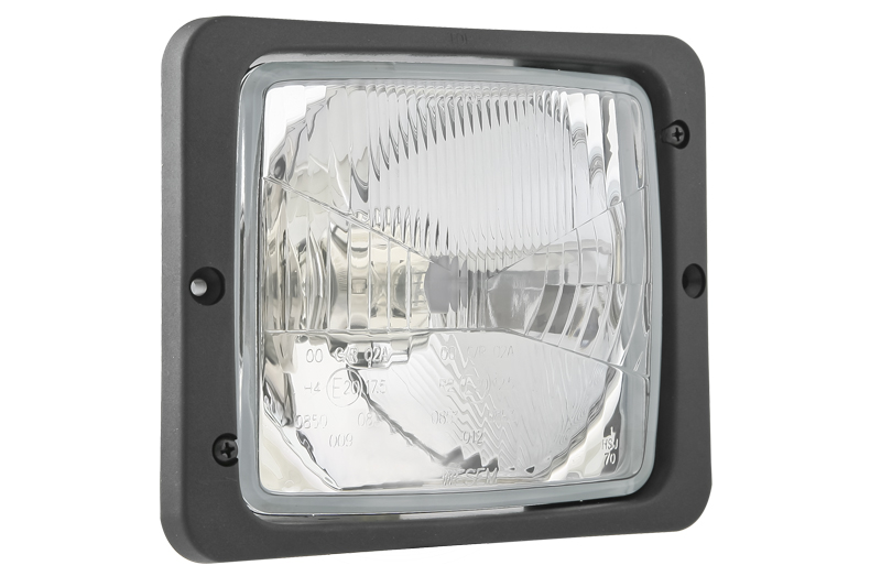 Far stanga dreapta (H4, manual, main bulb seal, culoare insert: crom platinat) potrivit FENDT F; ZETOR 4000, 5000, 6000; ATLAS 1000; CASE IH 1000, 400, 500, 600, 700, 800, 900