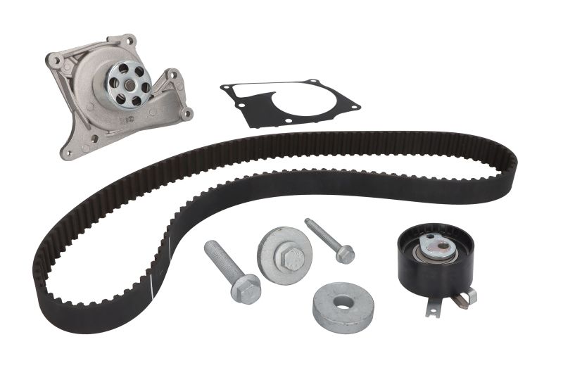 Set pompa apa si curea distributie DACIA LOGAN Pickup (US_) 1.5 dCi 75 CP din 2010, Bosch, 4x Stickere auto cu DACIA