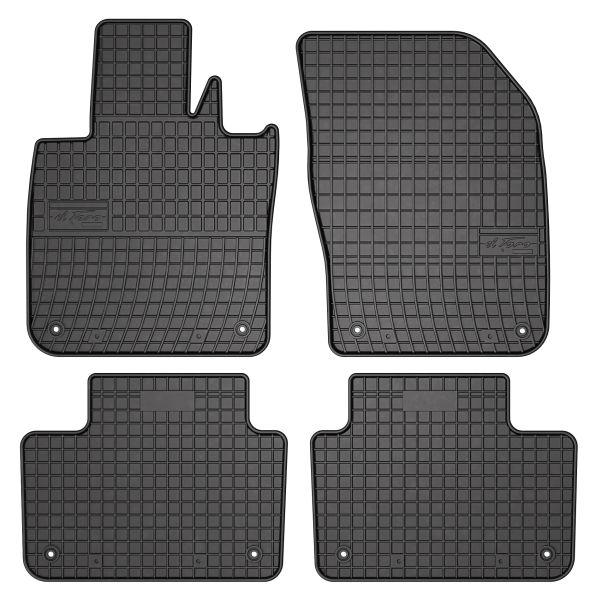 Set Covorase Auto Si Tavita Portbagaj VOLVO V60 II (225) din 2018-2022, Cauciuc, Protectie Porbagaj, 4x Stickere auto cu VOLVO