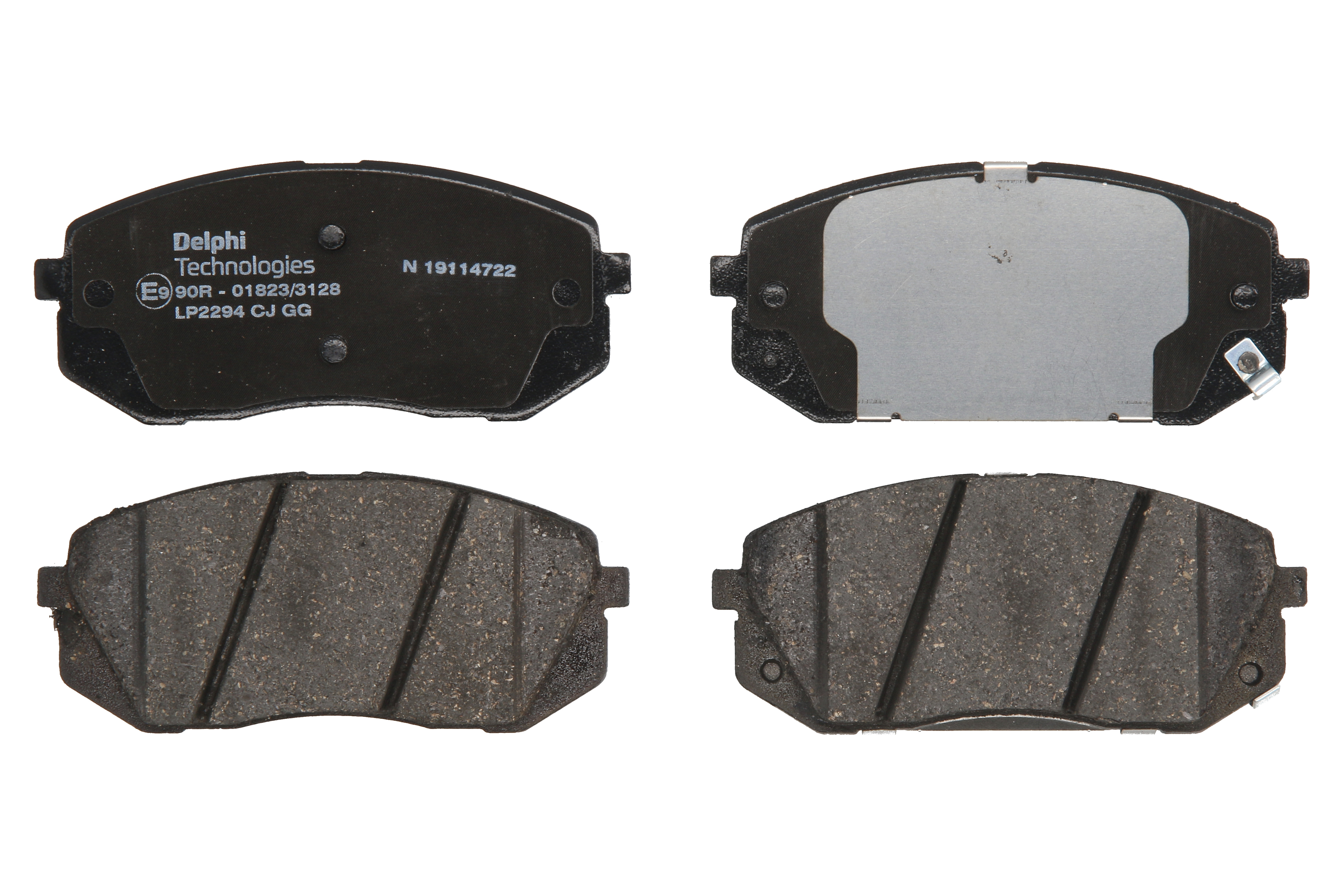 Комплект гальмівних колодок передн , HYUNDAI I40 I, I40 I CW, KONA, TUCSON, KIA CADENZA I, CARENS III, CEED, NIRO I, OPTIMA, PROCEED, SELTOS, SOUL II, SPORTAGE III 1.0-Electric 09.06-