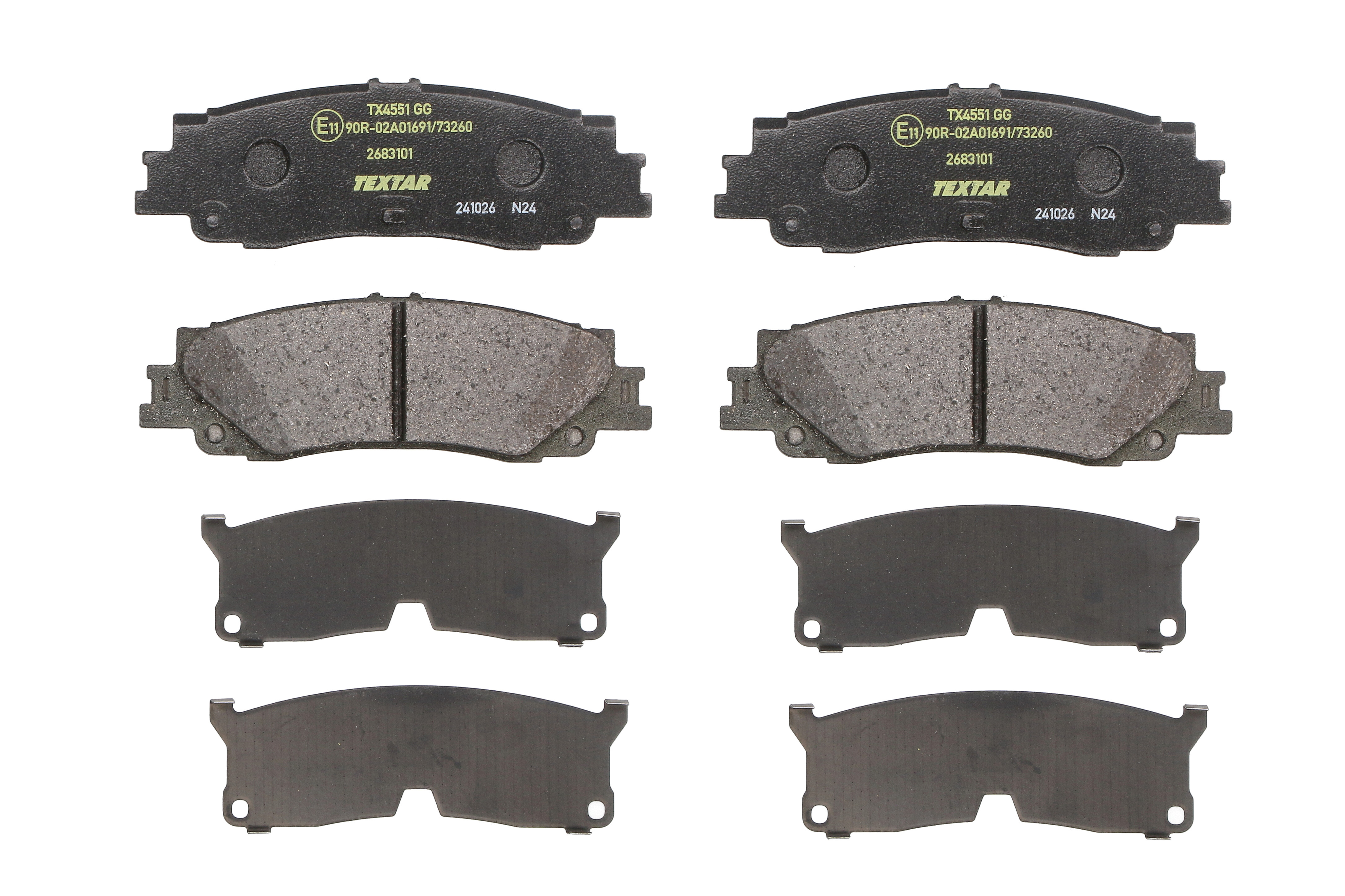 Комплект гальмівних колодок задн , LEXUS LX, TOYOTA LAND CRUISER, LAND CRUISER 300, LAND CRUISER PRADO 2.8D-3.5 08.21-