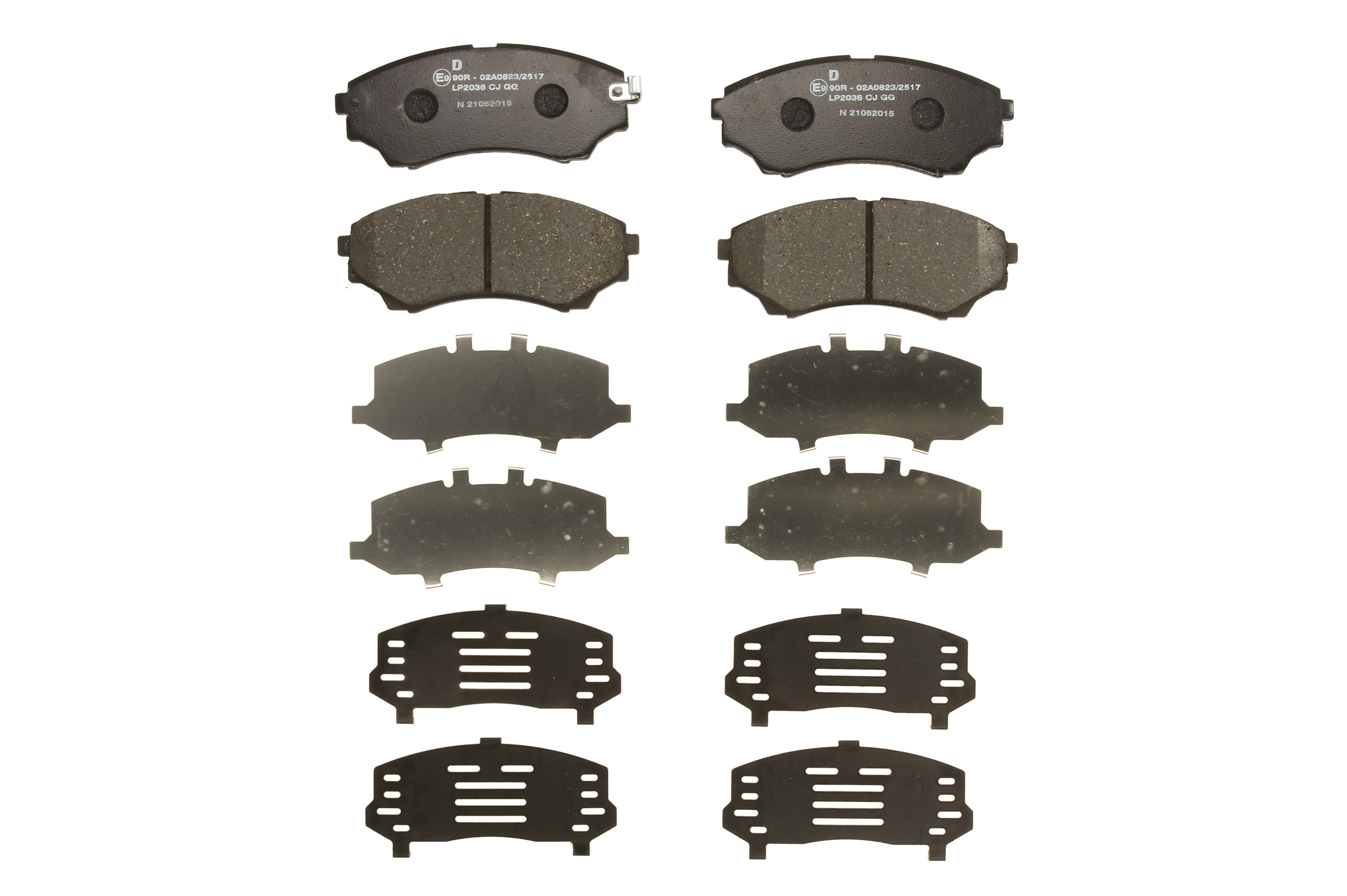 Комплект гальмівних колодок передн , FORD RANGER, FORD USA RANGER, MAZDA B-SERIE, BT-50 2.2-4.0 06.99-12.15