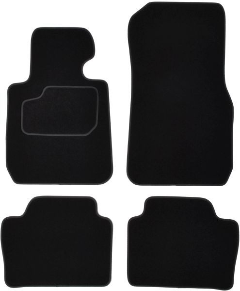 Set Covorase Auto Si Tavita Portbagaj BMW Seria 3 (F30, F80) din 2011-2018, Cauciuc, Protectie Porbagaj, 4x Stickere auto cu BMW