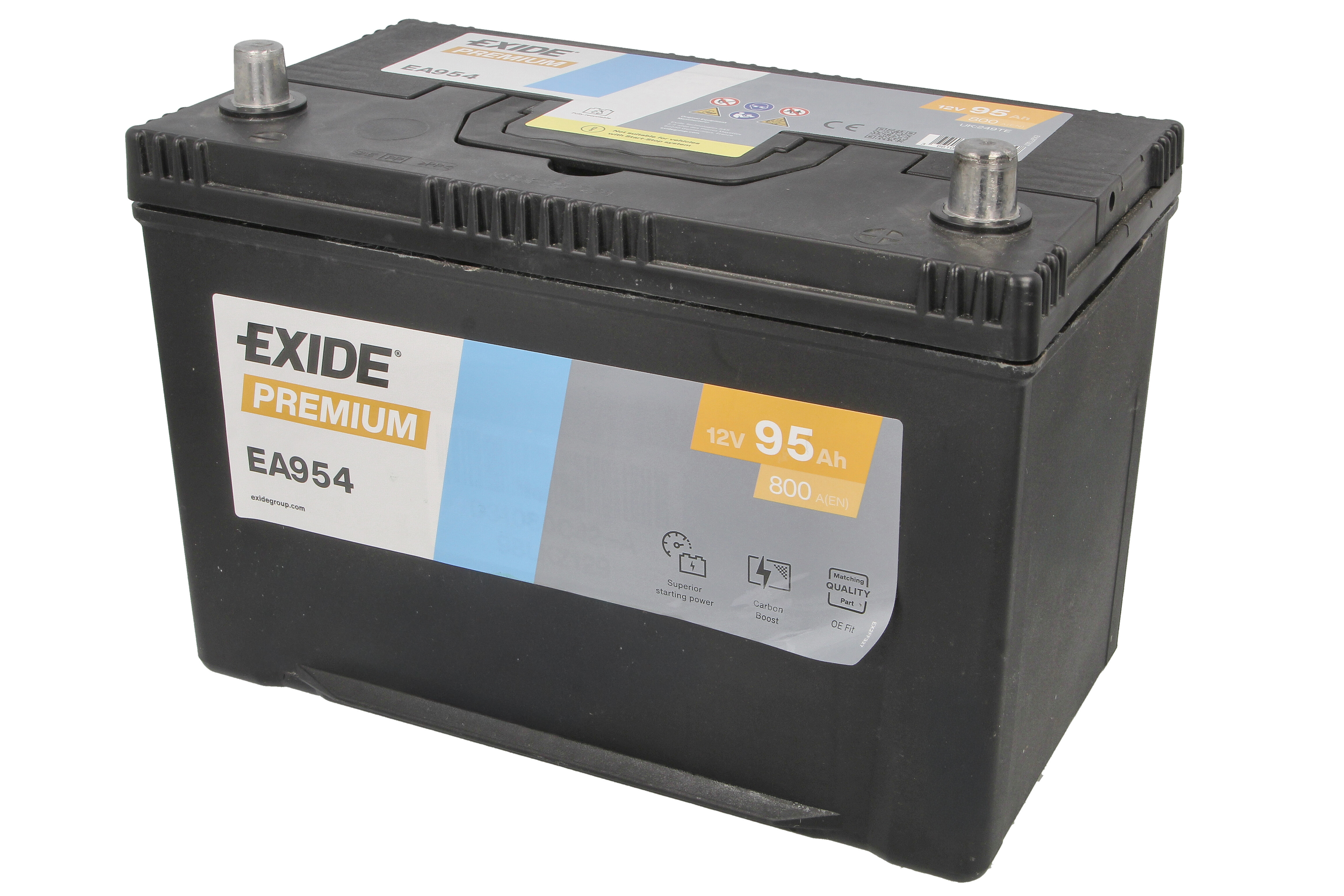 Акумуляторна батарея 95Ah/800A (306x173x222/+R/B01) Premium Азія Exide фото 7