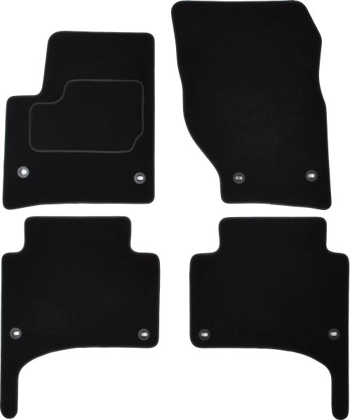 Set Covorase Auto Si Tavita Portbagaj Volkswagen TOUAREG (7LA, 7L6, 7L7) din 2002-2010, Cauciuc, Protectie Porbagaj, 4x Stickere auto cu Volkswagen