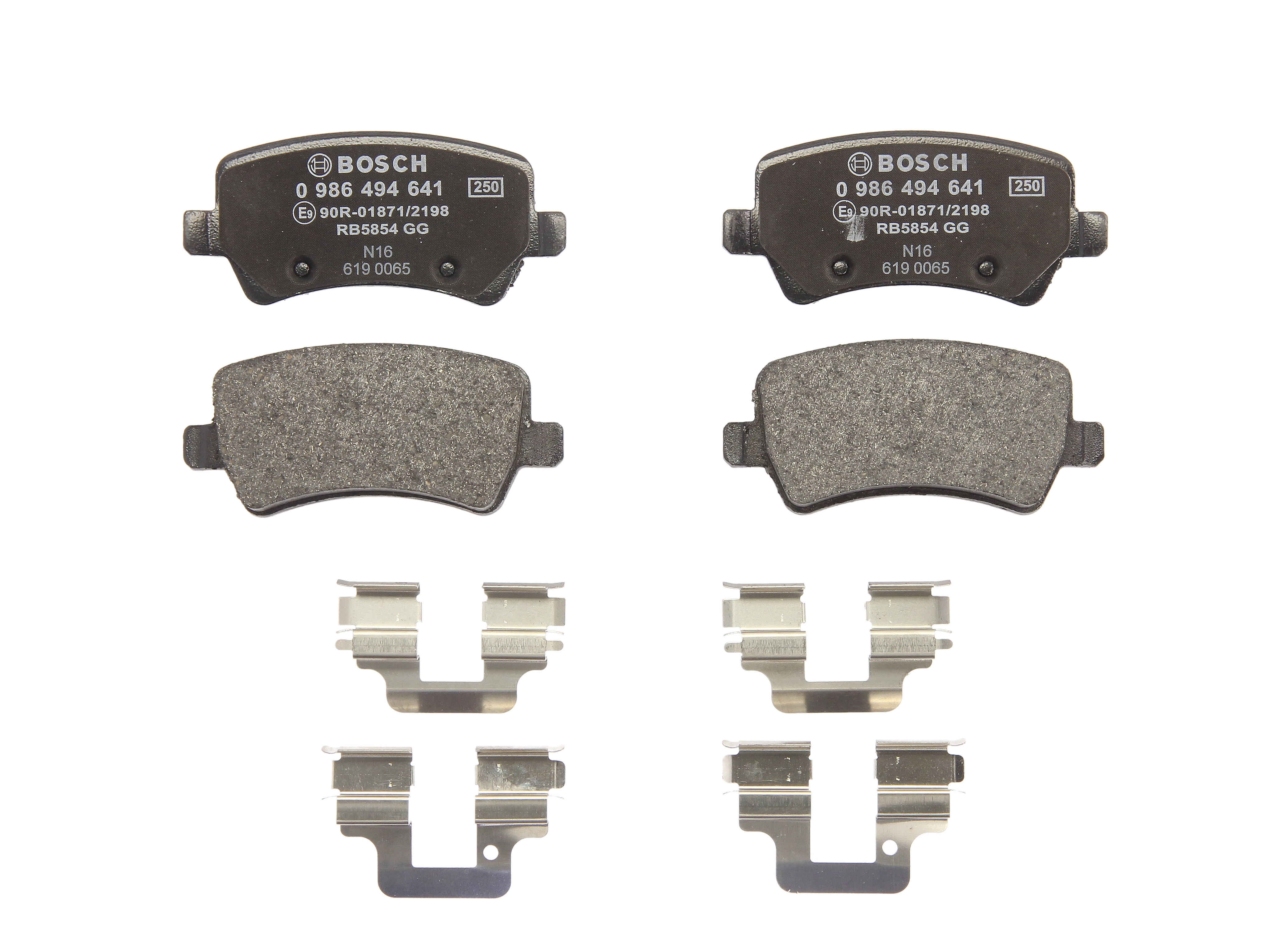 Комплект гальмівних колодок задн , VOLVO S60 II, S80 II, V60 I, V70 III, XC60 I, XC70 II, FORD GALAXY II, GALAXY MK II, S-MAX, LAND ROVER FREELANDER 2, RANGE ROVER EVOQUE 1.5-4.4 03.06-12.19