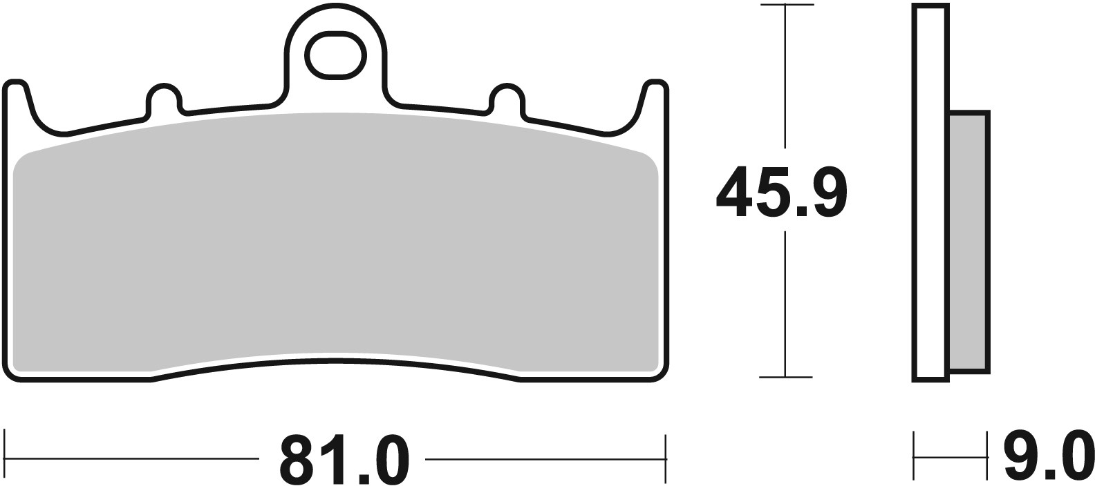 BREMBO sada brzdových destiček, kotoučová brzda BMW K 1300R, 1200LT, 1200R, 1300GT 01-16, R 850R, 1200GS, 1200RT, 1100S, 1100S INTEGRAL ABS, 1200GS (ADVENTURE), 1200CL, 1150R, 1200C MONTAUK, 1150R ROCKSTER, 1200S, 1200C, 1150GS (ADVENT.) 00-13 (07GR62SC)