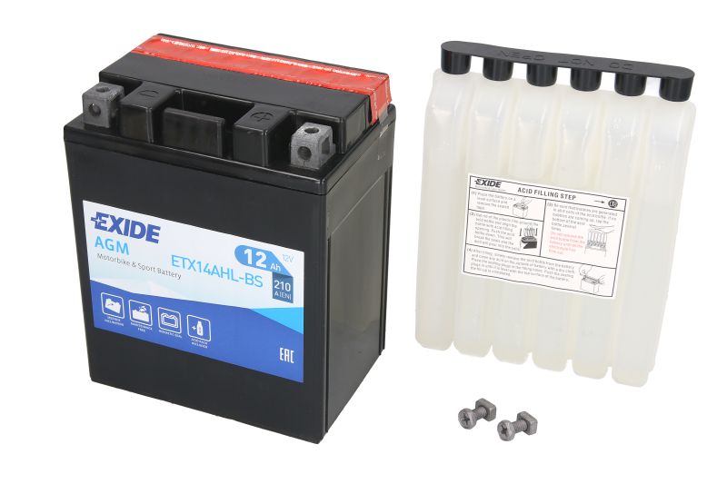 EXIDE startovací baterie APRILIA ATLANTIC 500 (SPRINT) 01-06, MOTO 650 95-00, PEGASO 650, 650 (CUBE), 650 (GARDA), 600 88-00, SCARABEO 500 (ABS),