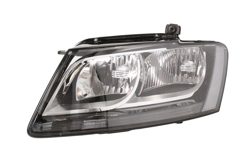 Far fata Stanga (halogen, H7, electric, fara motoras, culoare insert: negru, culoare semnalizator: transparent) potrivit AUDI Q5 -10.16