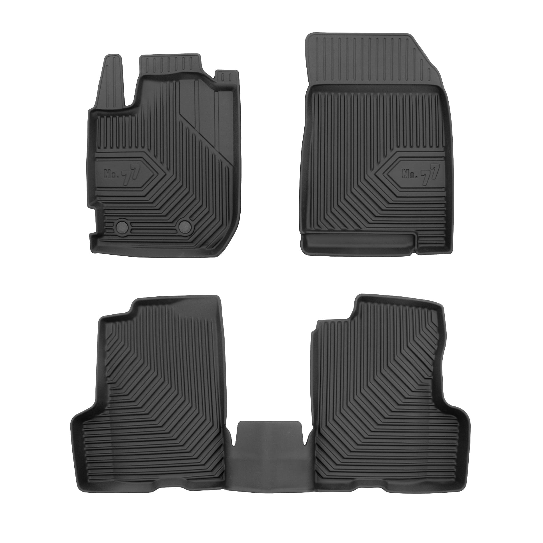 Set Covorase Auto Si Tavita Portbagaj DACIA DUSTER (HM_) din 2017-2022, Cauciuc, Protectie Porbagaj, 4x Stickere auto cu DACIA
