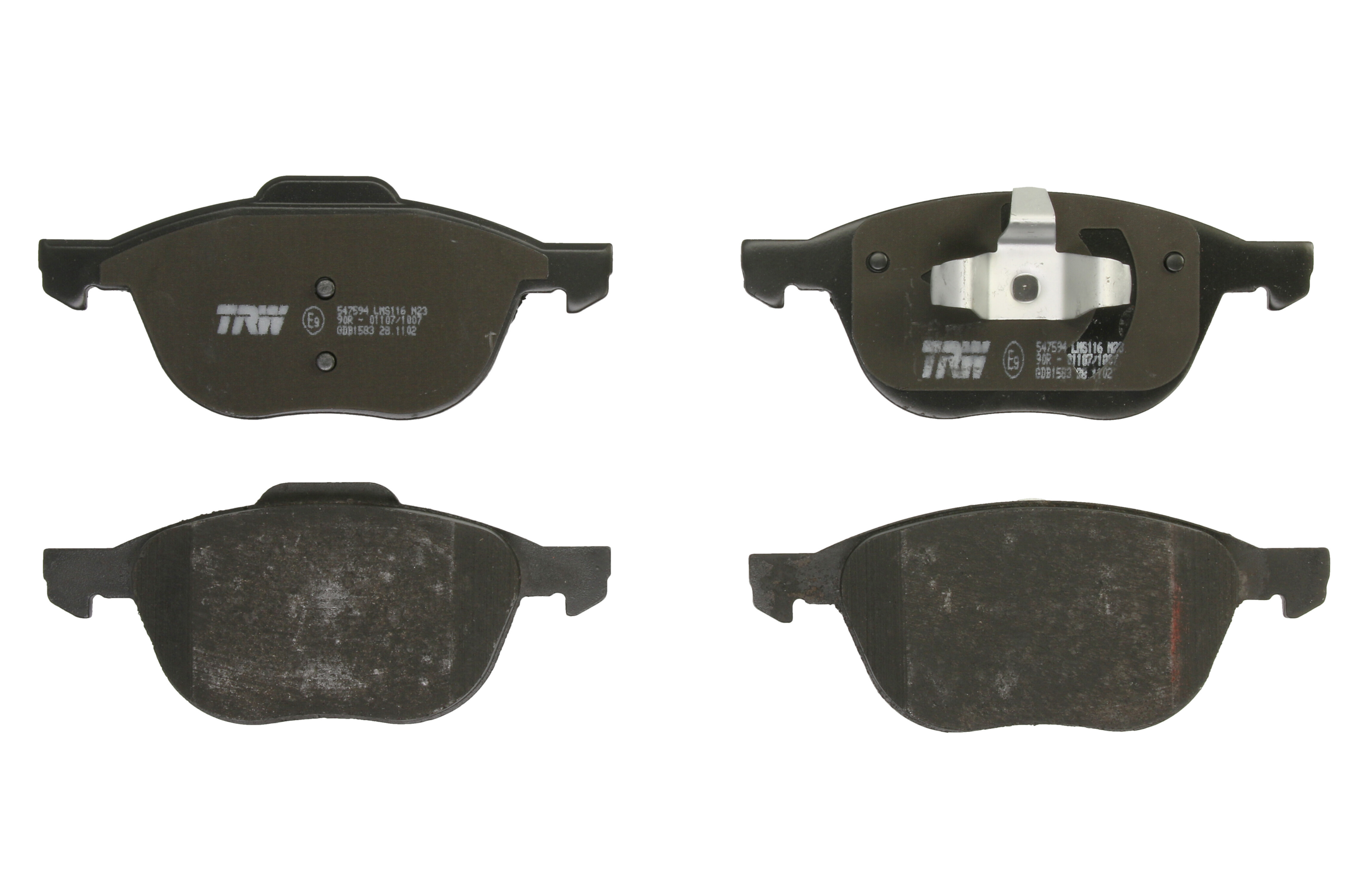 Комплект гальмівних колодок передн , VOLVO C30, C70 II, S40 II, V40, V50, FORD C-MAX, C-MAX II, ECOSPORT, FOCUS C-MAX, FOCUS II, FOCUS III, GRAND C-MAX, KUGA I, KUGA II 1.0-Electric 10.03-