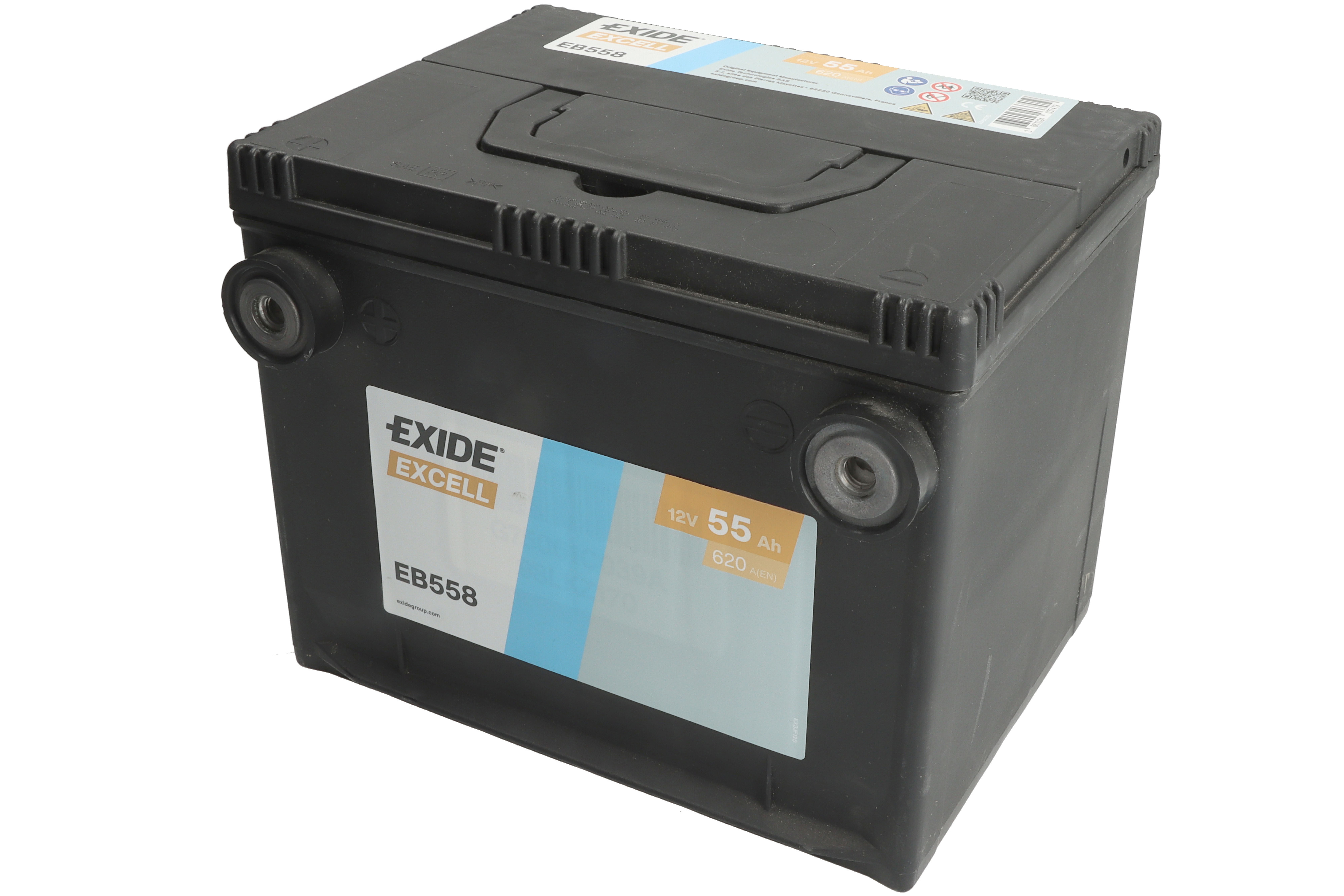 Акумулятор EXIDE 12В 55Агод./620А EXCELL (L+) 230x180x186 (пусковий)