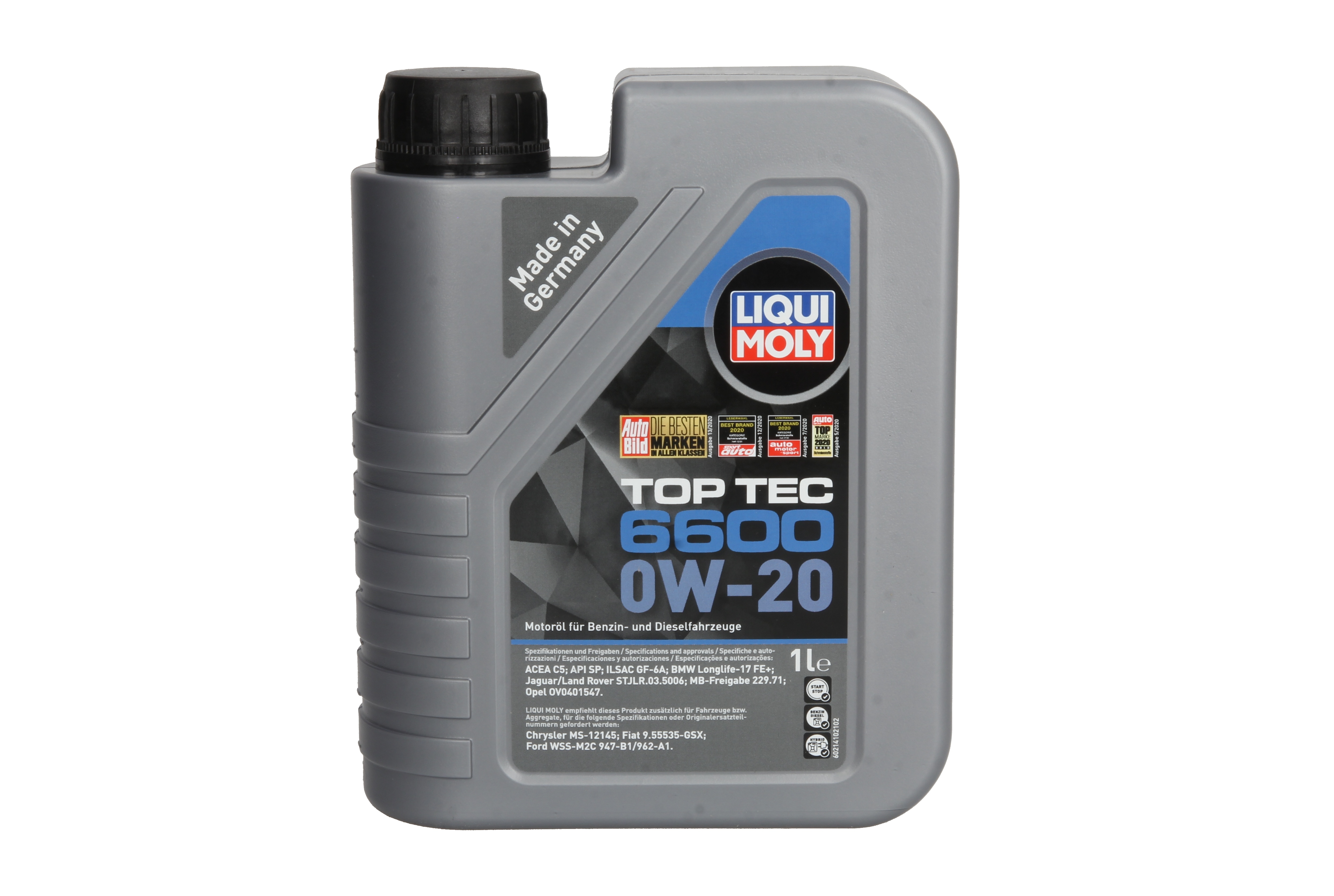 Моторна олива TopTec 6600 (1L) 0W20 ,API ILSAC GF-6A, SP, ACEA C5, BMW LL-17 FE+, CHRYSLER MS-12145, FORD M2C947 B1, JAGUAR 03.5006, LAND ROVER 03.5006, MB 229.71, OPEL OV0401547, VAUXHALL OV0401547 фото 2