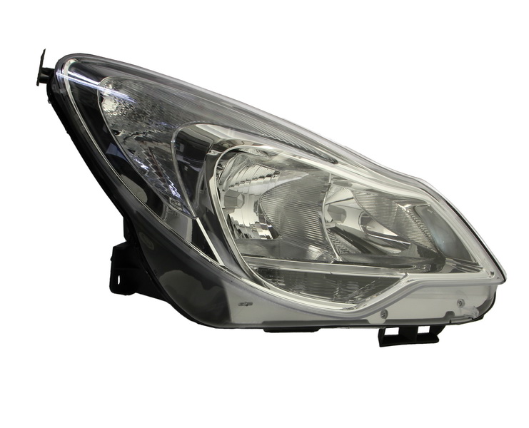 Far fata Dreapta (H1 H7, electric, cu motor, culoare insert: cromat, culoare semnalizator: alb) potrivit OPEL CORSA D, CORSA D HATCHBACK