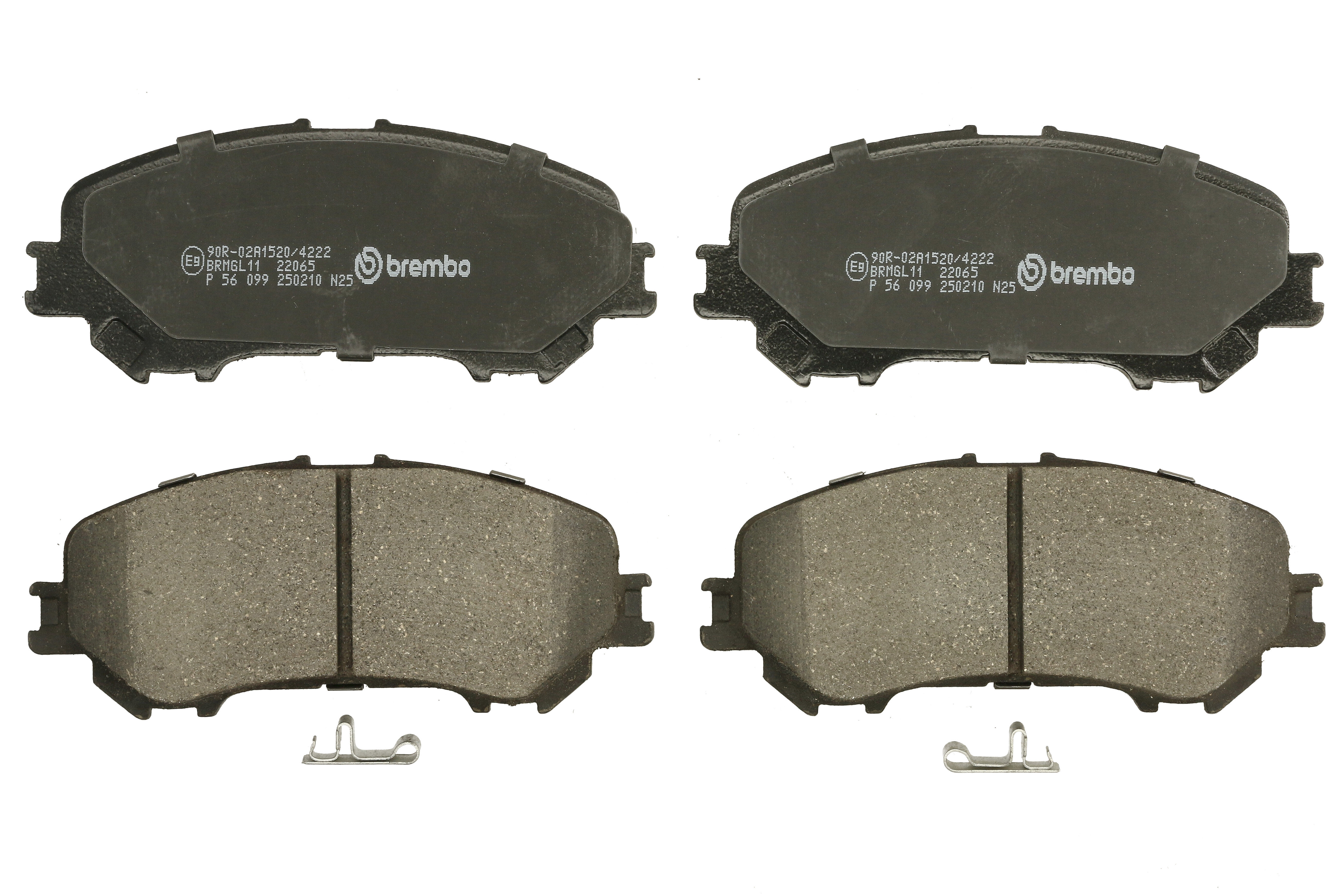 Колодки гальмівні дискові NISSAN ROGUE 2.5 2007.01-2015.12 BREMBO (P56099) BREMBO фото 3