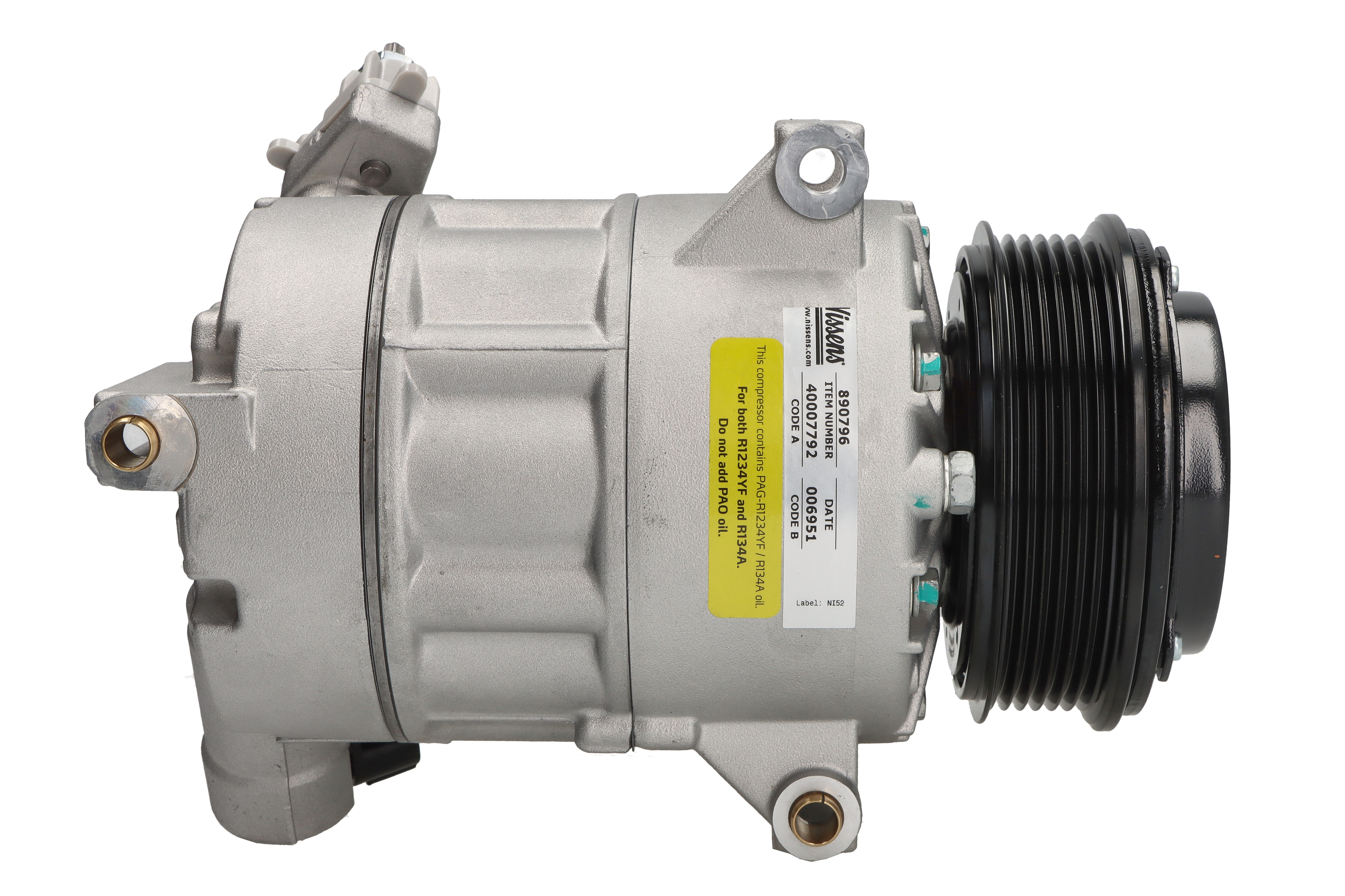 Компресор кондиціонера FORD TRANSIT V363 ПЛАТФОРМА/ШАСІ (FED, FFD) 2.0 ECOBLUE RWD 2013. NISSENS (890796) Nissens фото 6