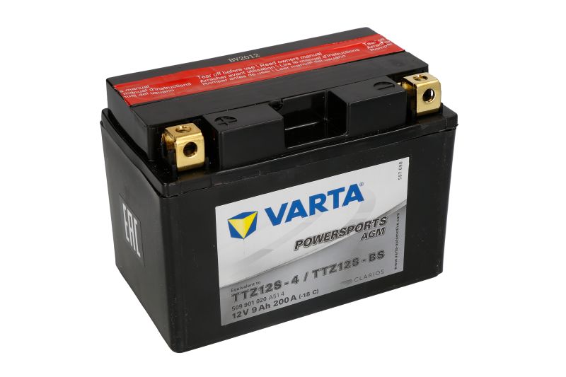 VARTA startovací baterie BMW R 1200 C AVANTGARDE, C 97-04, S 1000 RR 09-11, HONDA CB 1100 SF 00-03, CBR 1100 XX (BLACKBIRD) 01-08, CTX 700 14-16, FJS 400A ABS (SILVER WING), 600D (SILVER WING), 600A (SILVER WING ABS), 600 (SILVER WING), 400D (SILVER WING)