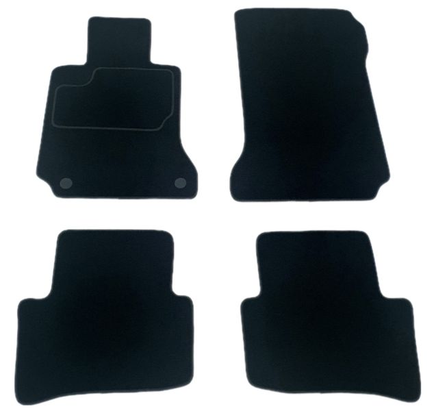 Set Covorase Auto Si Tavita Portbagaj MERCEDES-BENZ C-CLASS (W205) din 2013-2021, Cauciuc, Protectie Porbagaj, 4x Stickere auto cu MERCEDES-BENZ