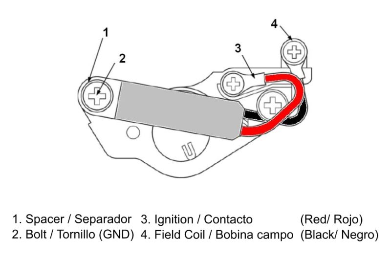 DZE regulátor generátoru KAWASAKI GPZ 1100, 750R, 900R (NINJA) 84-97, ZG 1200 (VOYAGER XIII), 1000 (CONCOURS), 1200 86-06, ZL 900A (ELIMINATOR), 1000A (ELIMINATOR) 85-88, ZR 1100 (ZEPHYR) 92-95, ZRX 1200C, 1100C 99-04, ZX 1100 (NINJA) ZX11, 750 (NINJA), 1
