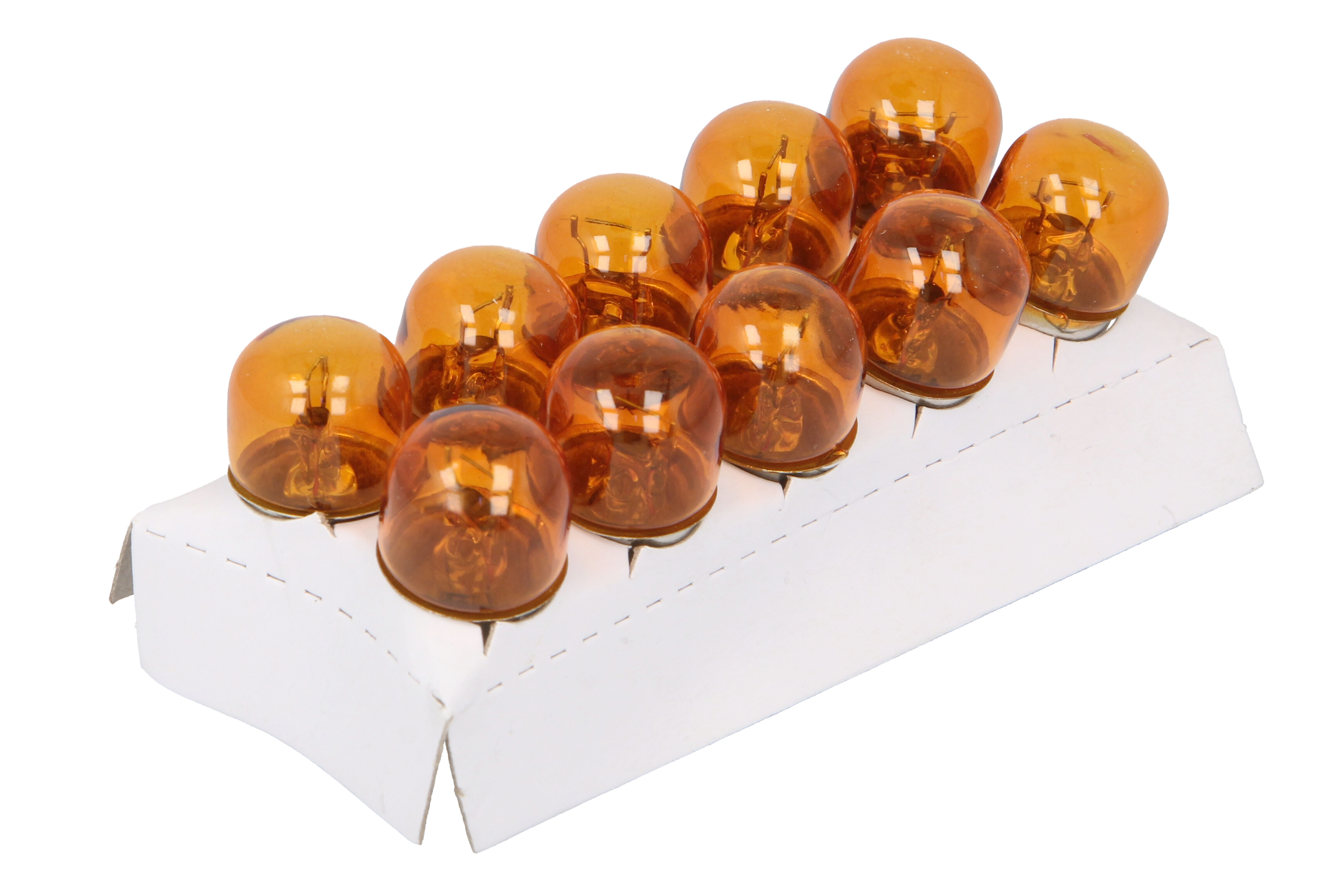 Лампа (картон 10шт) RY10W 12В 10Вт BAU15S Pure Light, Помаранчевий