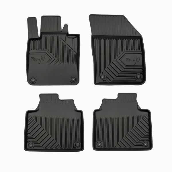 Set Covorase Auto Si Tavita Portbagaj VOLVO V90 II Cross Country (236) din 2016-2021, Cauciuc, Protectie Porbagaj, 4x Stickere auto cu VOLVO