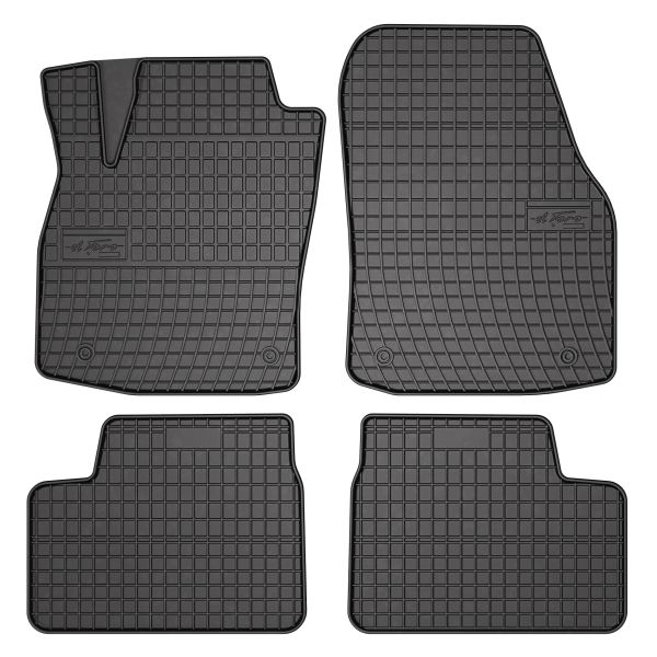 Set Covorase Auto Si Tavita Portbagaj OPEL ASTRA H (A04) din 2004-2014, Cauciuc, Protectie Porbagaj, 4x Stickere auto cu OPEL