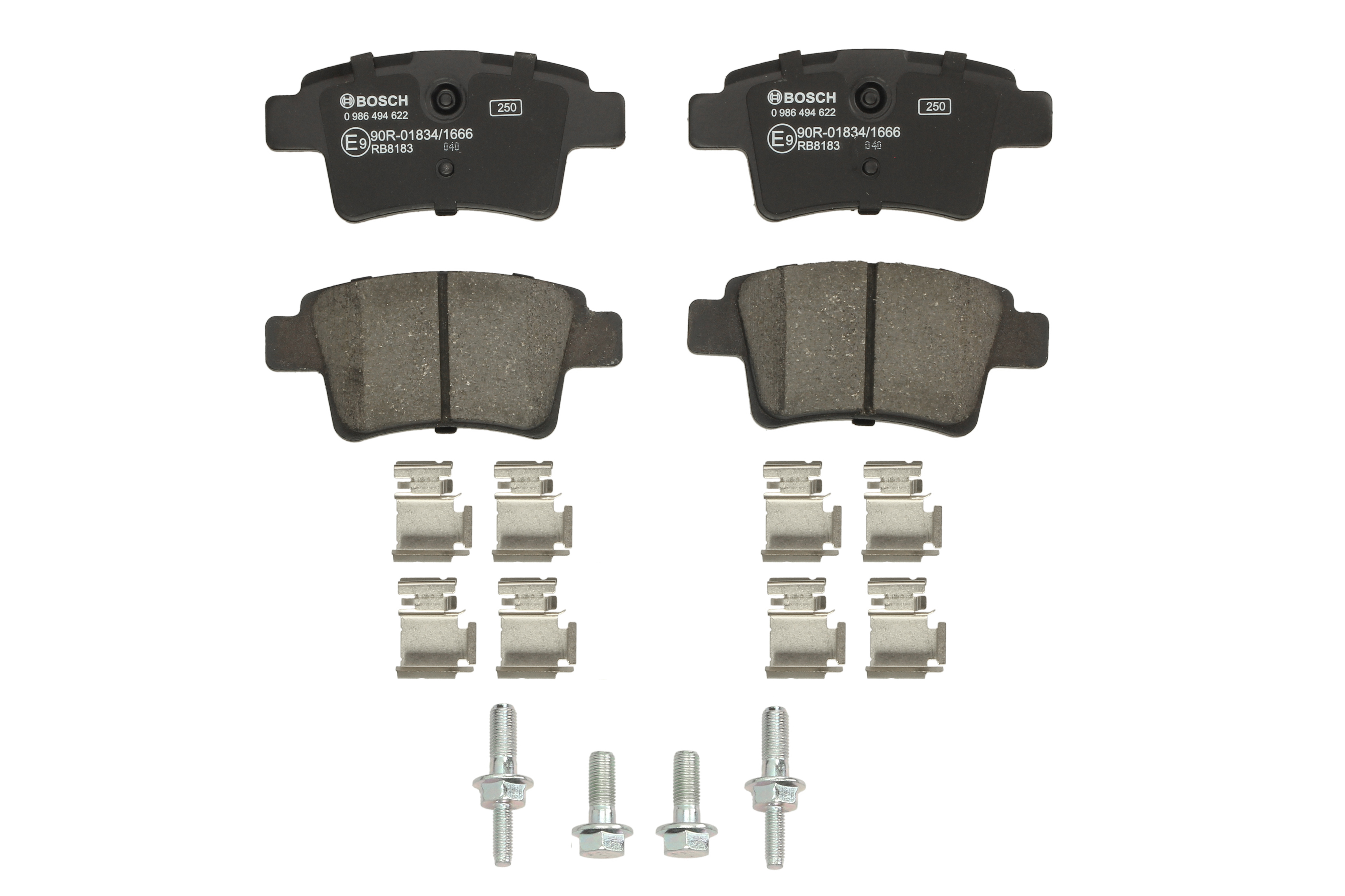 Комплект гальмівних колодок задн , CITROEN C4 GRAND PICASSO I, C4 PICASSO I 1.6-2.0D 10.06-12.13