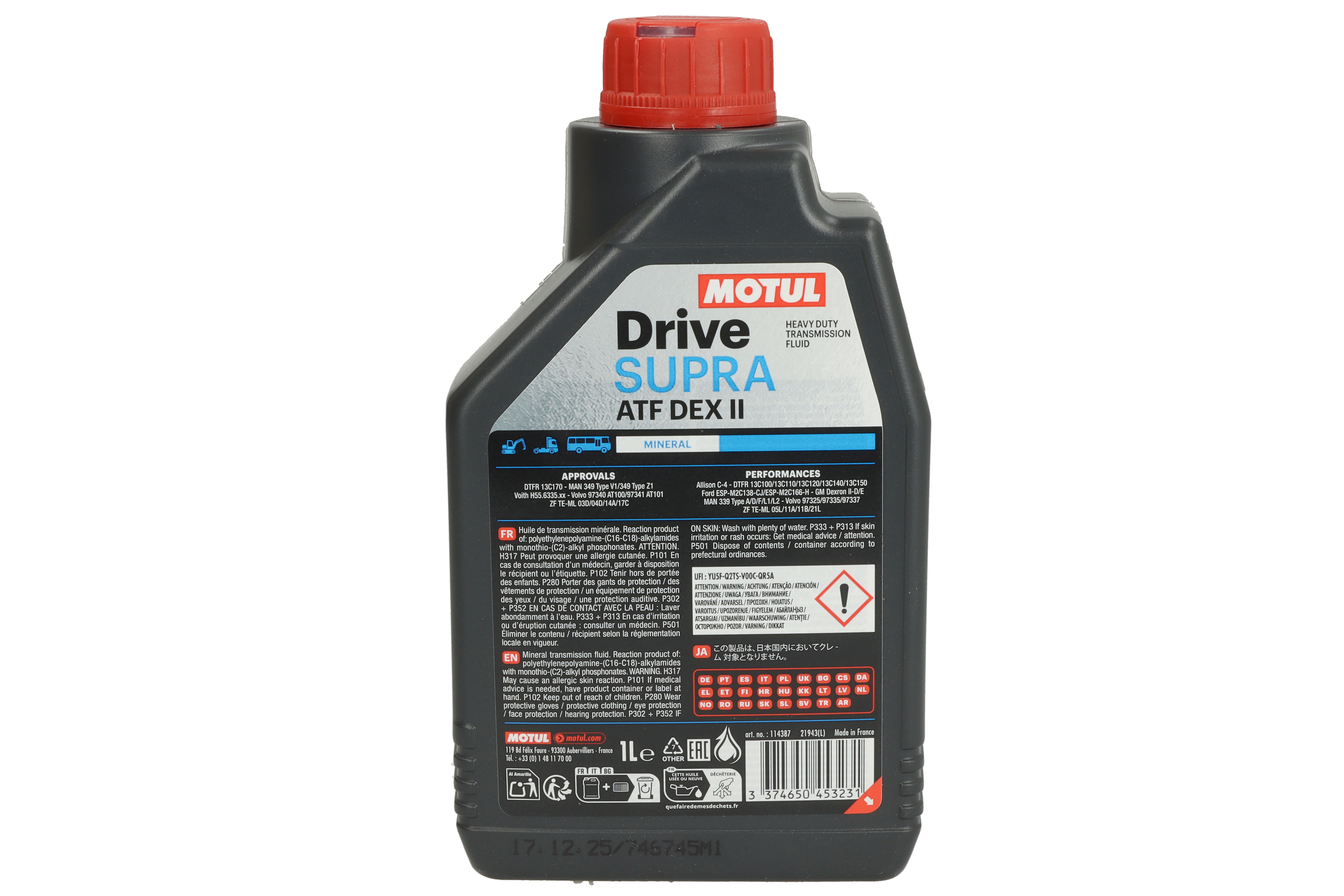 Олива для автоматичних трансмісій DRIVE (1L) , ALLISON C4, DEXRON II D, DEXRON II E, DTFR 13C100, DTFR 13C110, DTFR 13C120, DTFR 13C140, DTFR 13C150, DTFR 13C170, FORD M2C138 CJ, FORD M2C166 H, MAN 33 фото 2