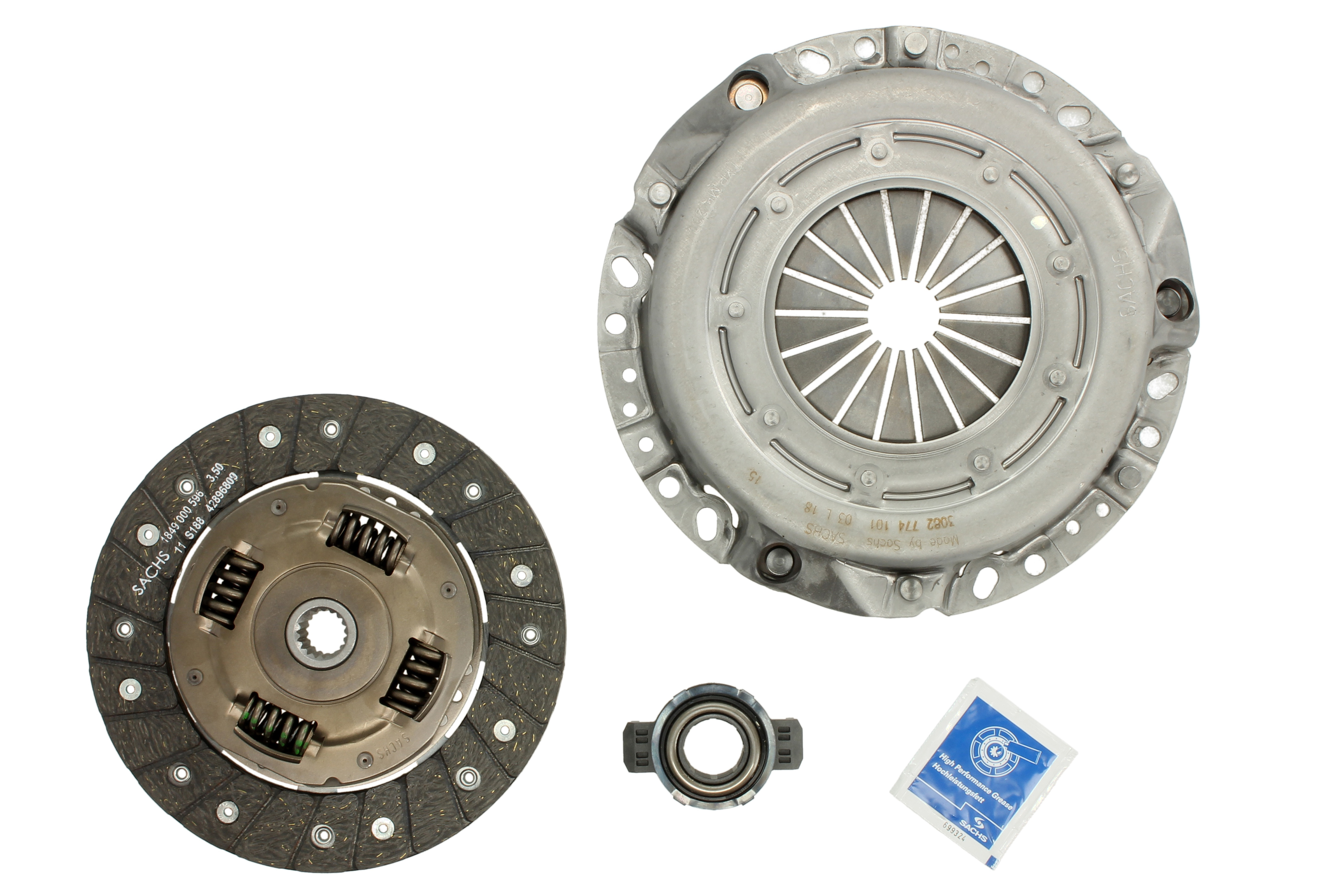 Комплект зчеплення CITROEN: BERLINGO (96>2002) 1.8I, BX 1.6, 1.6I, 1.9, 1.9I, XANTIA SACHS (3000 561 001) SACHS фото 3