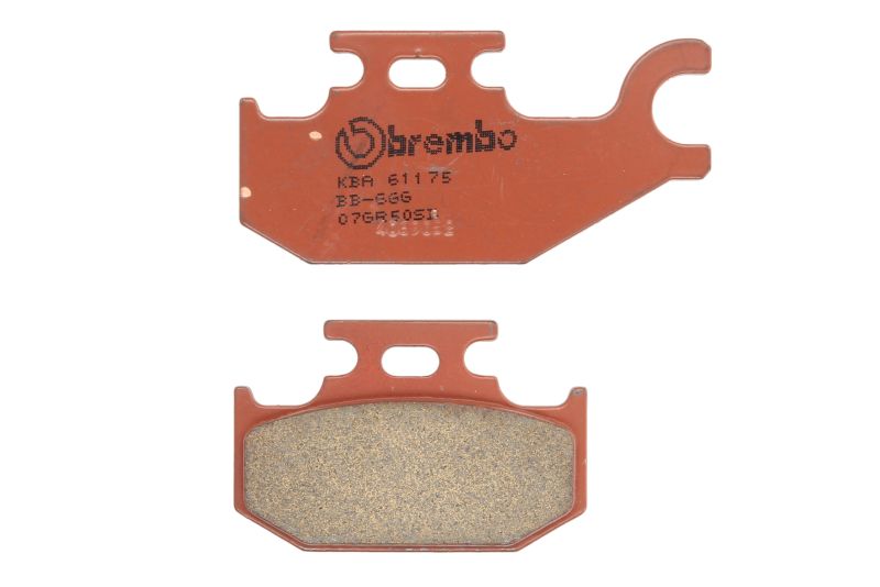 BREMBO sada brzdových destiček, kotoučová brzda BOMBARDIER DS 650 BAJAX 00-05, OUTL. 3302X4, 400XT (2/4WD), 4002/4WD, 4002/4WD (MAXHO), 400 (MAX),