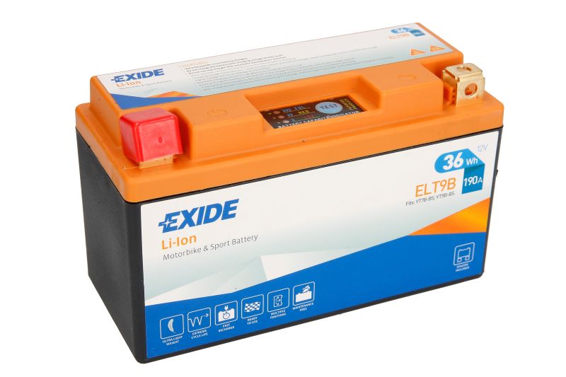 EXIDE startovací baterie BETA ALP 350 (4.0) 04-09, M4 350 04-09, KYMCO QUANNON 125 (NAKED) 07-10, SUZUKI DR-Z 400 E, SM, SMU, S 00-08, TRIUMPH DAYTONA 675 06-07, YAMAHA TT-R 250 99-03, XC 125 X (CYGNUS X) 07-09, YP 250 (MAJESTY), A ABS (MAJESTY ABS) 96-03