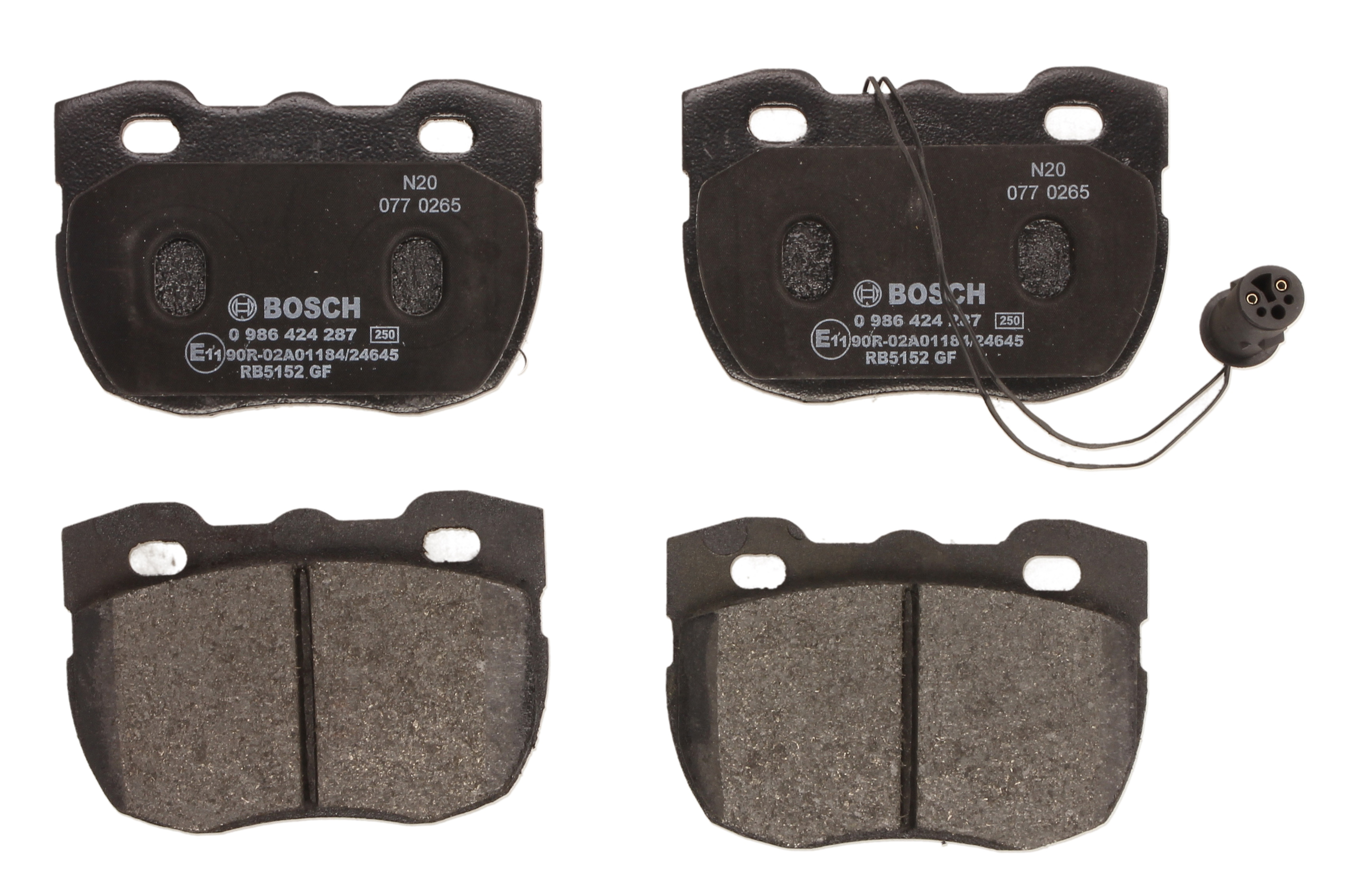 Колодки гальмівні дискові LAND ROVER DISCOVERY I (LJ) 2.5 1989.06-1998.12 BOSCH (0 986 424 287) Bosch фото 3